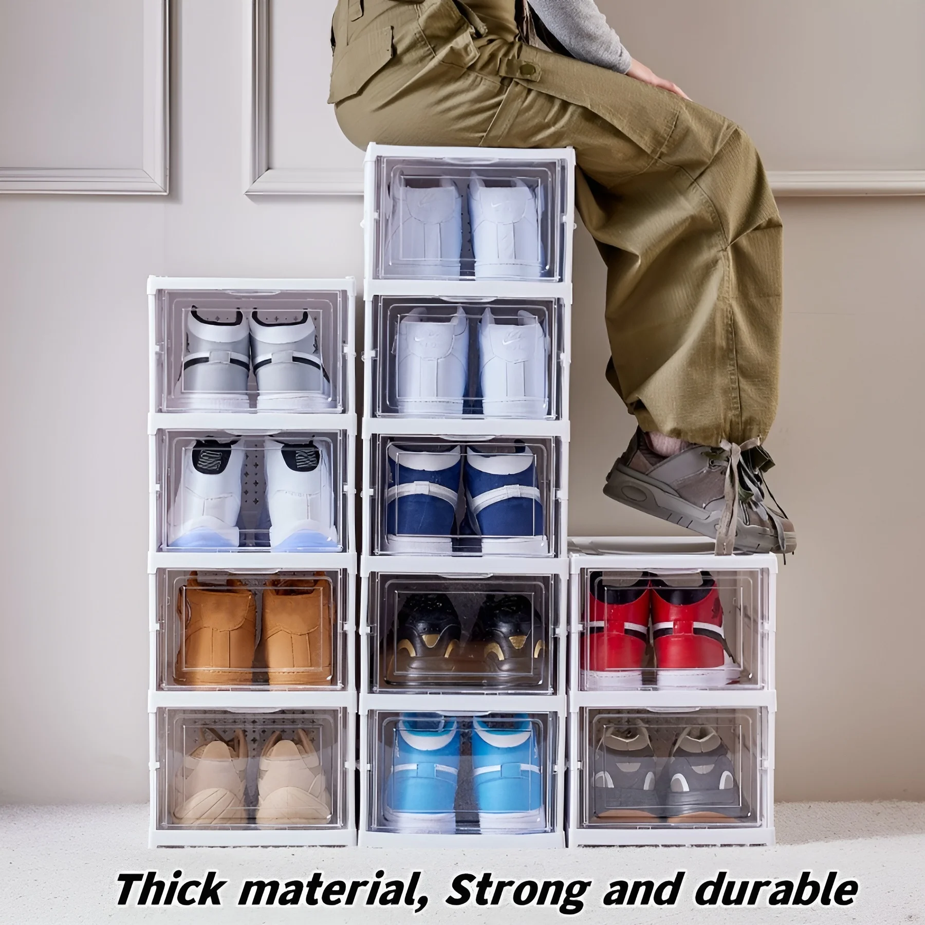 6 Layers Shoes Box Foldable Tr - Sneaker Care Shoe Box 评论和价格